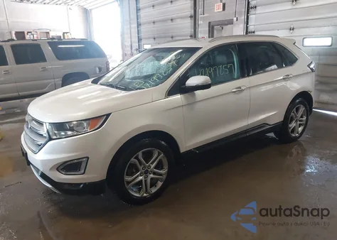 2015 Ford Edge Titanium z USA, uszkodzony, nr VIN 2FMTK4K96FBB61627